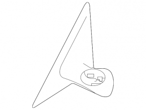 Side mirror mount left Nissan Altima 13-18