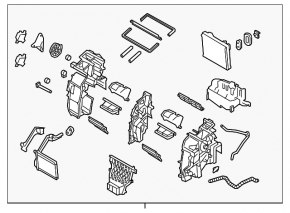 Kia Sportage 17-19 manual bare heater housing