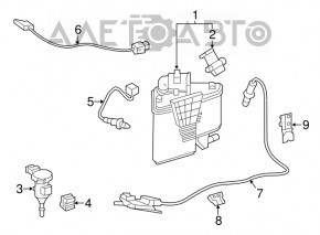 Fuel tank ventilation valve Mercedes W213 E 300 17-19 2.0T