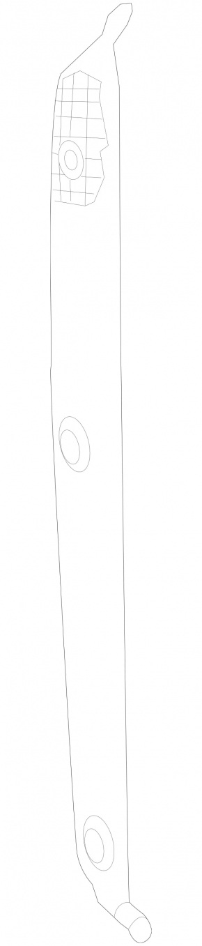 Wing seal door-wing right Mercedes GLS-class X166 13-19