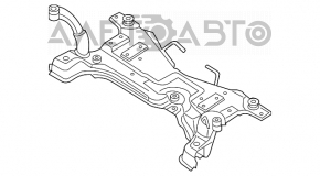 Front subframe Mazda3 2.3 03-08 cracked 2 S/B