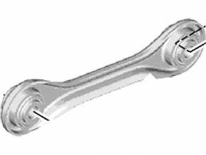 Rear left transverse control arm Lincoln MKC 15-