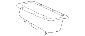 Passenger airbag in the dashboard of a Ford Focus mk3 15-18 rest.