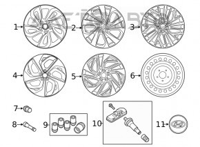 Wheel nut M12x1.5 Hyundai Tucson 22-26 set 