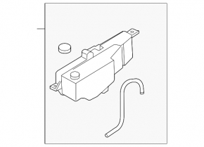 Infiniti G25 G35 G37 4d 06-14 Coolant Expansion Tank with Cap