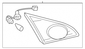 Left inner trunk lid light for Nissan Murano z51 09-10 pre-restyling