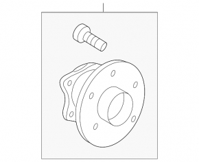 Rear right hub for Toyota Corolla 14-19