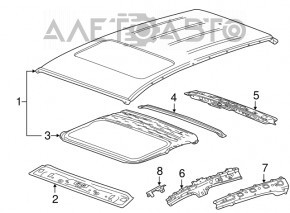 Roof metal Buick Encore 13-19 under the hatch