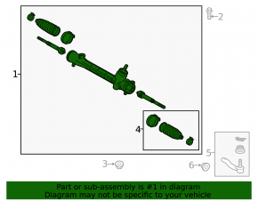 Toyota Prius V 12-17 steering rack