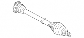 Drive axle shaft front left Audi A6 C7 12-18 GSP
