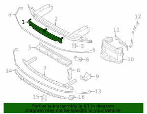 BMW 7 Series G11 G12 16-19 M-Sport Front Bumper Absorber