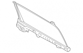 BMW X7 G07 19-24 rear left door curtain, black, scratched