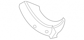 Trunk door hinge trim right BMW X3 G01 18-21