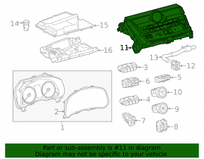 Climate control Lexus NX300 NX300h 18-19 with heating, without ventilation