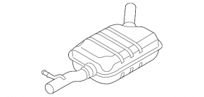 VW Tiguan 09-18 FWD Center Exhaust Line