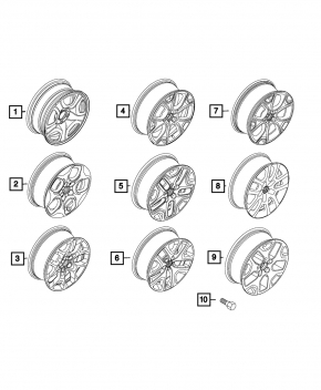 Wheel disk R17 Jeep Renegade 15-