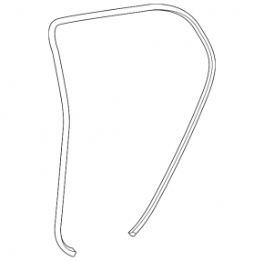 Rear left door seal for Lexus CT200h 11-17