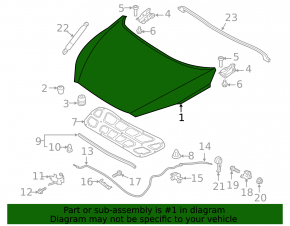Kia Sorento 16-20 bare hood