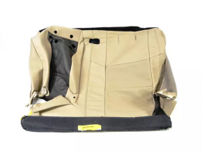 Left rear seat for a Jeep Grand Cherokee WK2 18-22, beige leather, dry-cleanable, with belt, dents, scratches