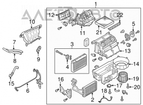 Mitsubishi Outlander 14-16 evaporator