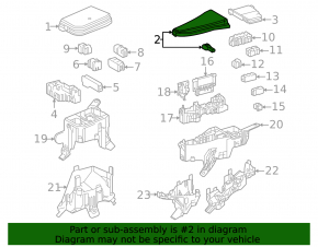 Lexus RX350h RX450h 23-26 Japan-built underhood fuse box cover
