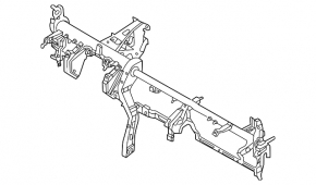 Kia Sportage 23-25 HEV under-torpedo reinforcement pipe