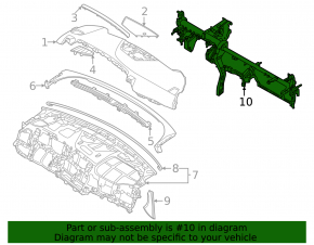 Kia Sportage 23-25 HEV under-torpedo reinforcement pipe