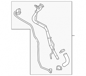Fuel filler neck Chevrolet Malibu 18- 1.5T, 2.0T