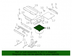 Nissan Murano z50 03-07 trunk tray