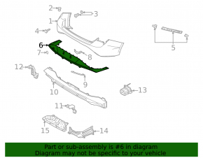 Rear bumper lip Hyundai Elantra 21-23 N Line