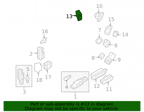 BSM Off Button Audi Q5 8R 09-17