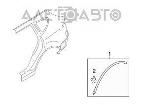 Subaru B9 Tribeca rear right fender liner