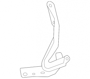 Hood hinge left Ford Explorer 11-19