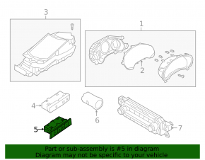 Lower front panel button block Mazda 3 19-4d for seat memory