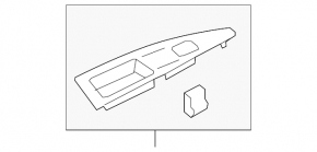 Front left window lifter control trim Ford Fusion mk5 13-20 structure