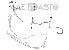 External rear bumper parking sensors for Mazda 6 18-21