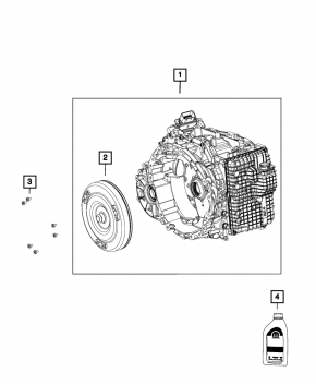 Automatic transmission assembly Jeep Compass 17 2.4 9HP48 AWD 9st-automatic transmission 46k