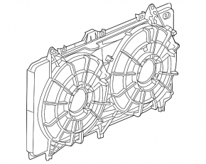 Radiator shroud diffuser assembly Chevrolet Camaro 12-15 3.6, 6.2