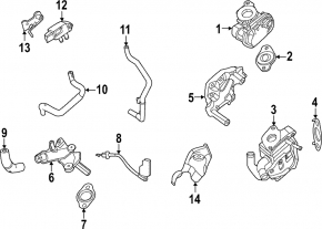 Nissan Rogue 22-24 1.5T EGR Valve Exhaust Pressure Sensor