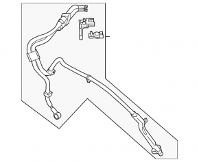 Positive battery terminal Infiniti G25 G35 G37 4d 06-14 2wd