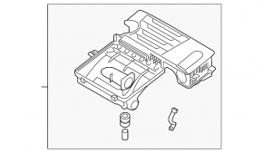 Air filter housing lower part Hyundai Ioniq 17-22 HEV, PHEV