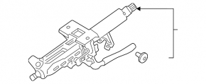 Toyota Rav4 19-25 steering column without start-stop, USA built