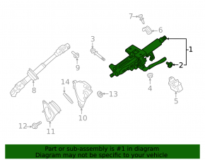 Toyota Rav4 19-25 steering column without start-stop, USA built