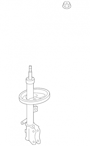 Rear left shock absorber for Toyota Venza 09-15 AWD