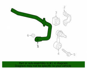Rear stabilizer bar for Toyota Prius 50 19-22 AWD