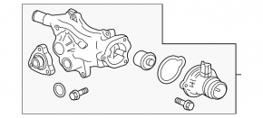 Water pump Chevrolet Volt 11-15