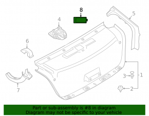 Trunk light BMW 5 G30 17-23