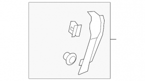 Door trim inner rear right Honda HR-V 16-22