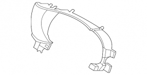 Kia K5 21-24 black instrument cluster trim