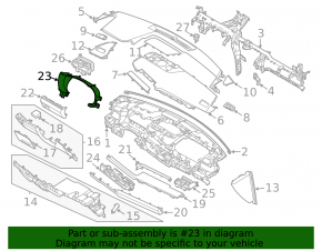 Kia K5 21-24 black instrument cluster trim